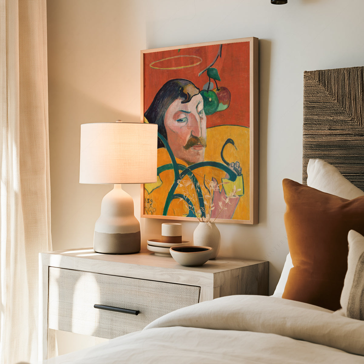 Paul Gauguin Self-Portrait with Halo Art Print — artwork preview 19