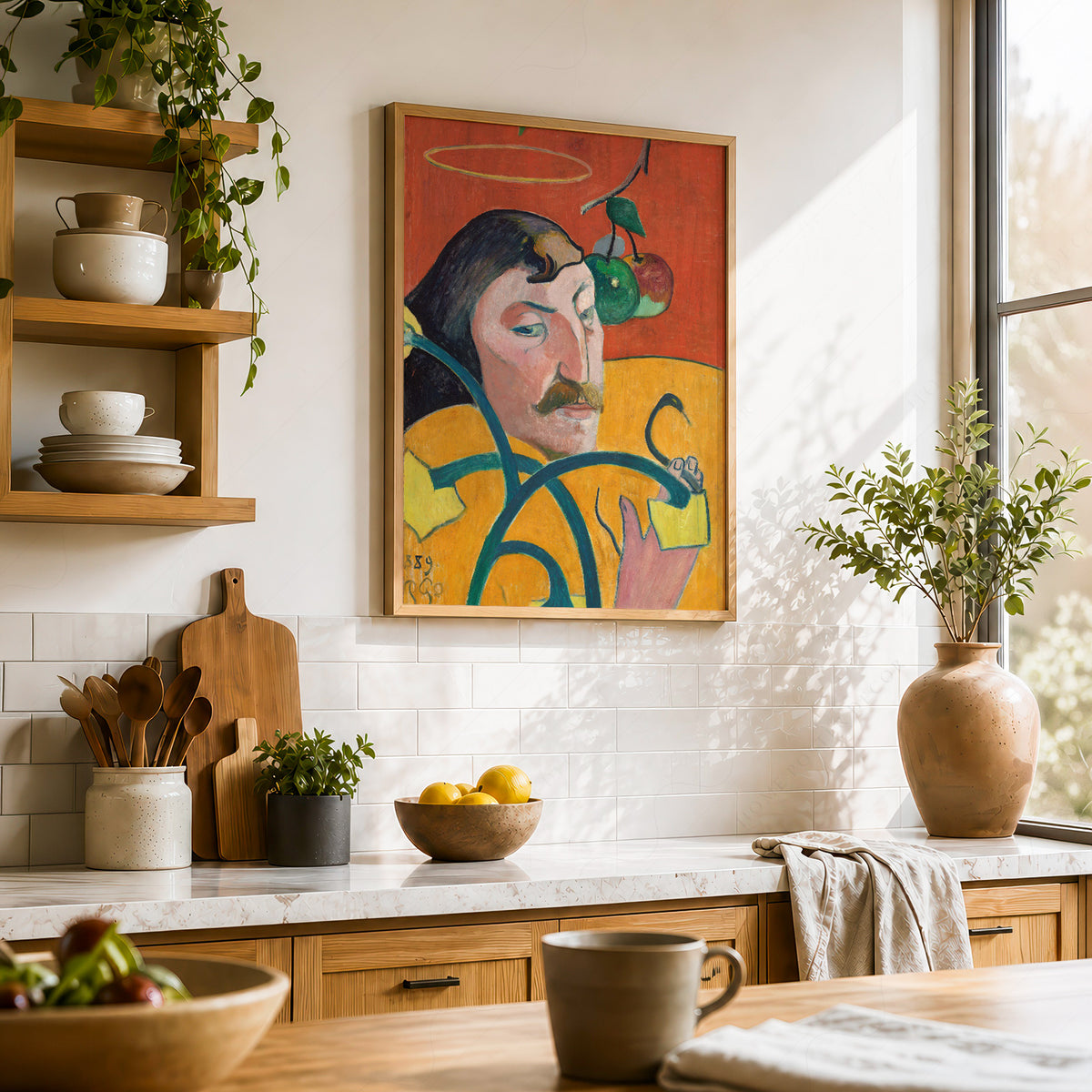 Paul Gauguin Self-Portrait with Halo Art Print — artwork preview 23