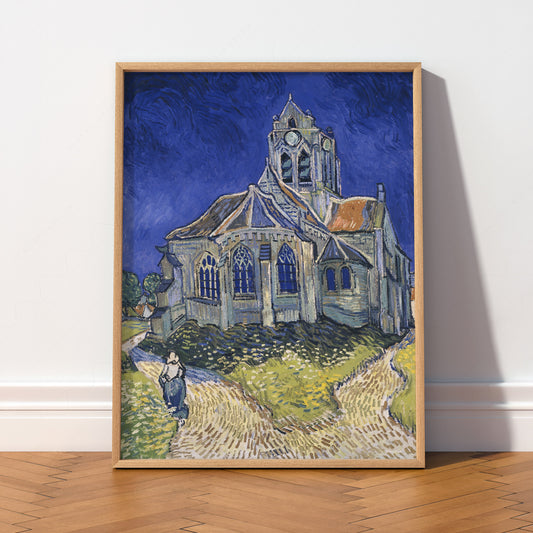 Van Gogh The Church at Auvers Art Print – Famous Painting Wall Art — artwork preview 2