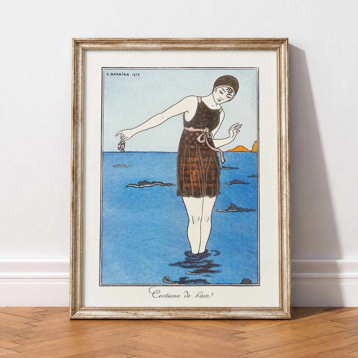George Barbier Costume de Bain Art Print – Art Deco Fashion Poster – 19-01 — artwork preview 2