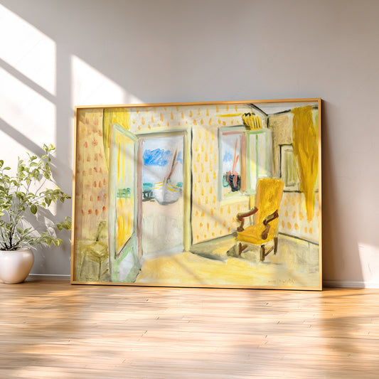 Henri Matisse The Yellow Room Art Print – Museum Interior Wall Art — artwork preview 2