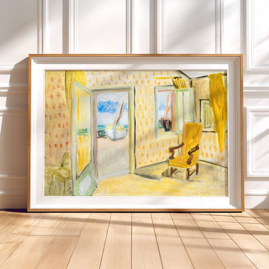 Henri Matisse The Yellow Room Art Print – Museum Interior Wall Art — artwork preview 5