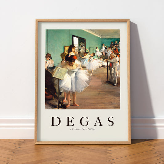 Edgar Degas The Dance Class 1874 Art Print – Impressionist Ballet Poster — artwork preview 2