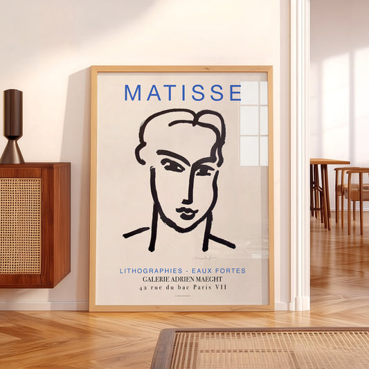 Henri Matisse Lithographies Exhibition Poster – Minimalist Line Art Print — artwork preview 5