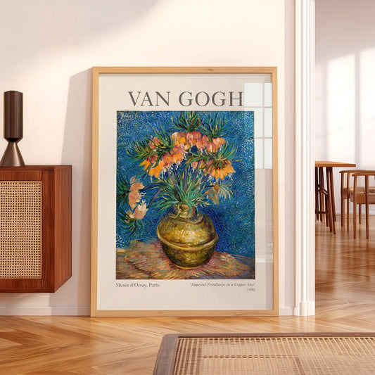Van Gogh Imperial Fritillaries in a Copper Vase Print – Floral Wall Art — artwork preview 5