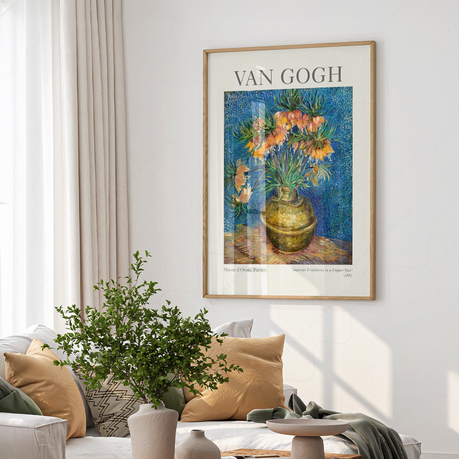 Van Gogh Imperial Fritillaries Copper Vase Art Print | Home Poster
