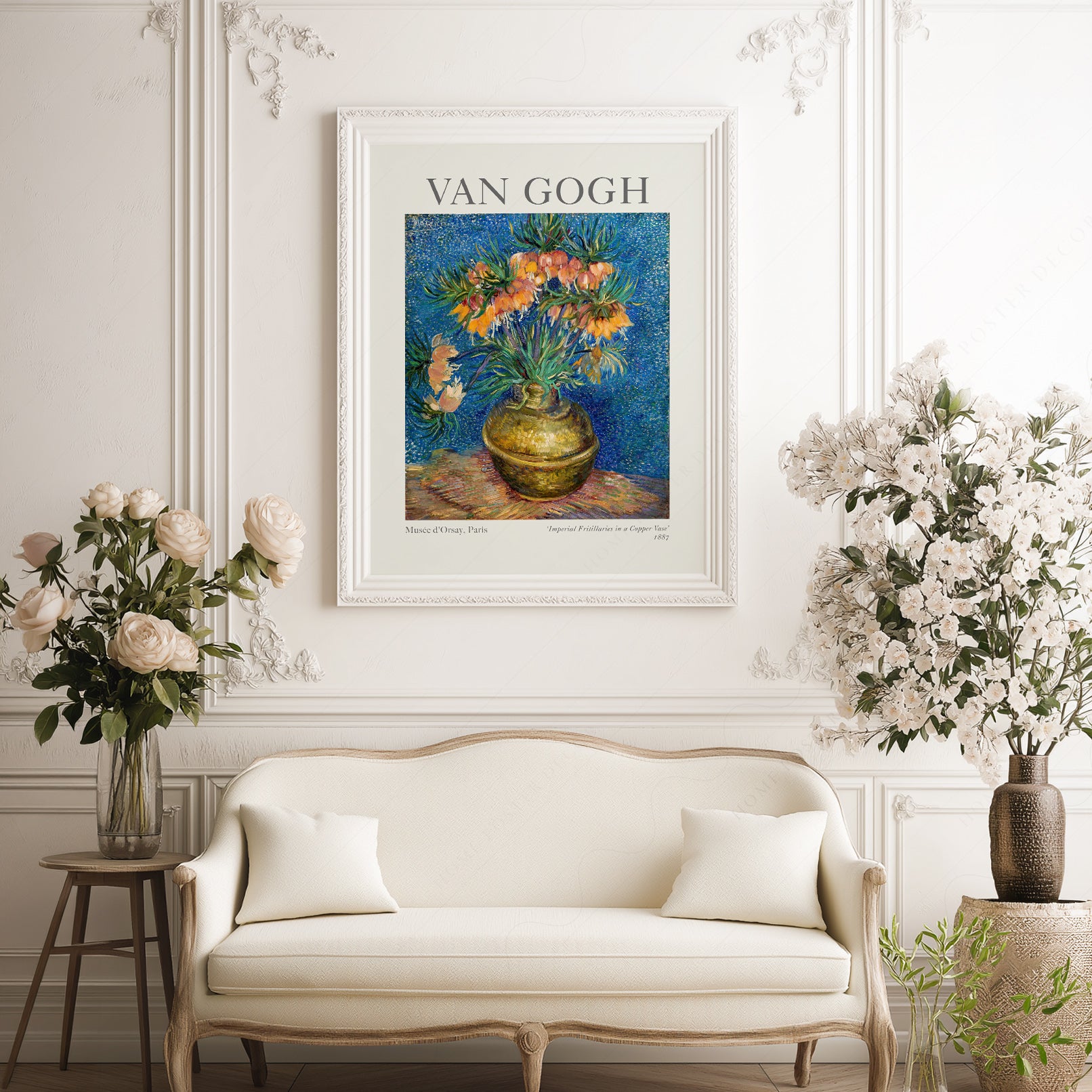 Van Gogh Imperial Fritillaries Copper Vase Art Print | Home Poster Van Gogh Imperial Fritillaries Copper Vase Art Print | Home Poster