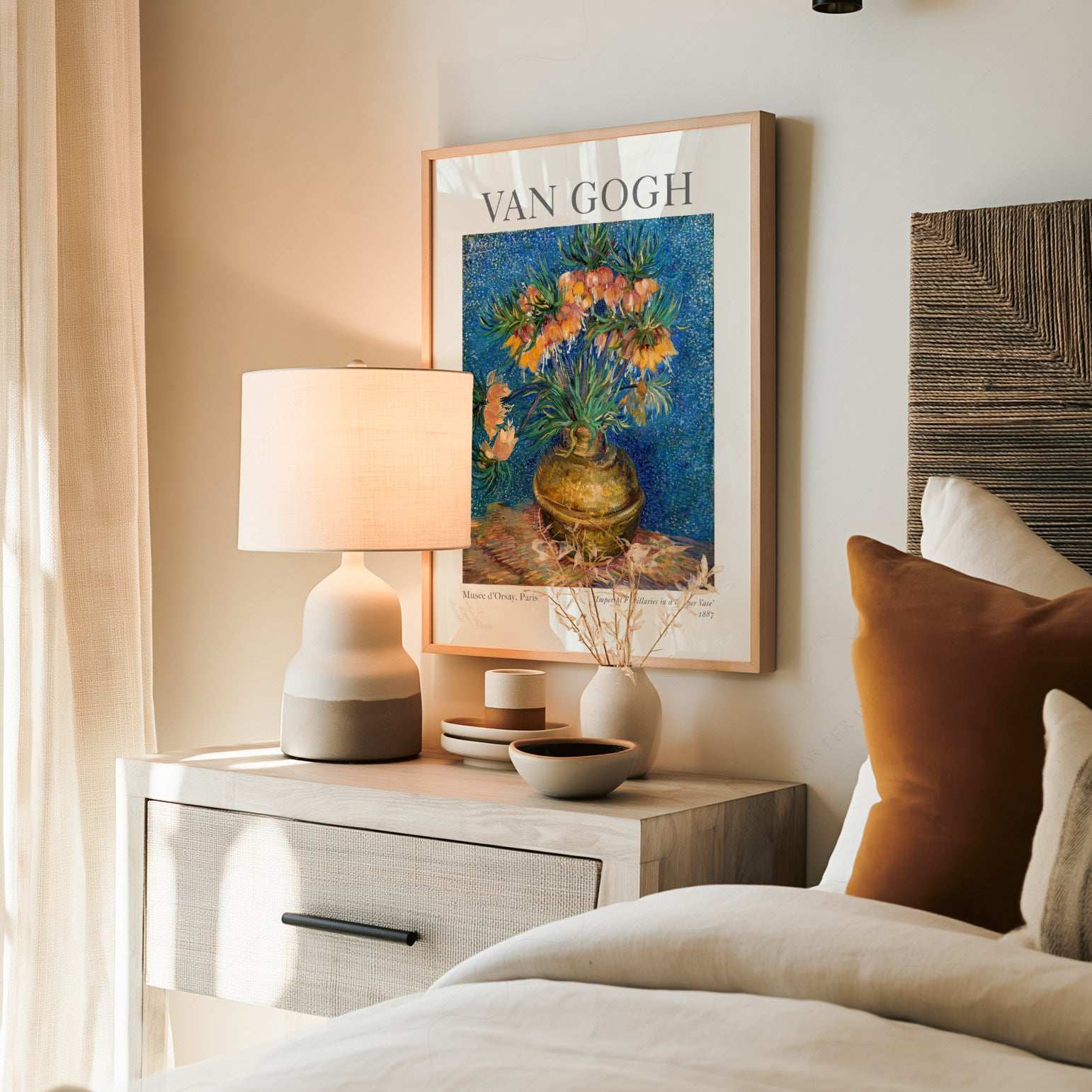 Van Gogh Imperial Fritillaries Copper Vase Art Print | Home Poster