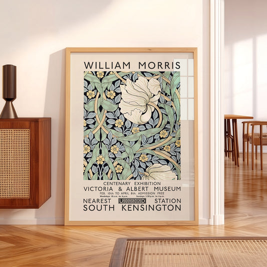 William Morris Pimpernel Exhibition Poster – Botanical Wall Art Print — artwork preview 5
