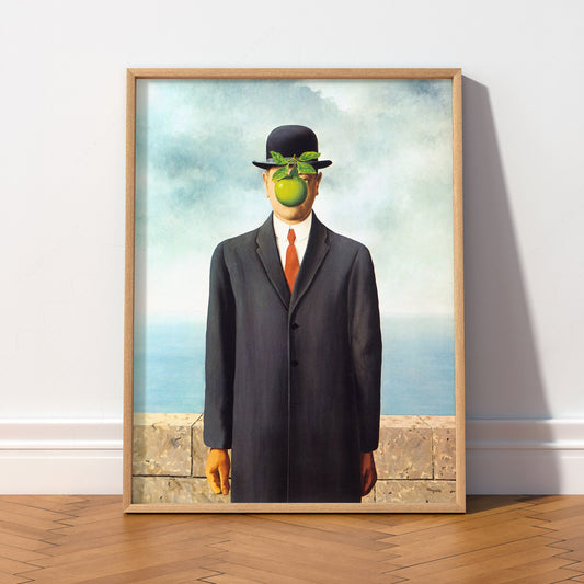 René Magritte The Son of Man Art Print – Surrealist Wall Art Poster — artwork preview 2