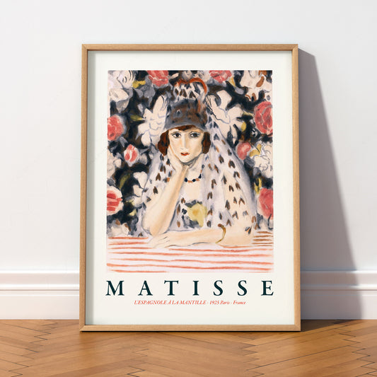 Henri Matisse L'Espagnole à la Mantille Art Print – Classic Wall Decor — artwork preview 2