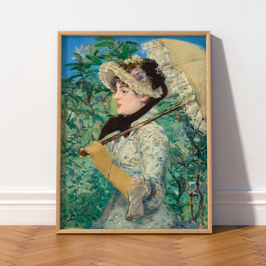 Édouard Manet Le Printemps Art Print – Impressionist Portrait Poster — artwork preview 2