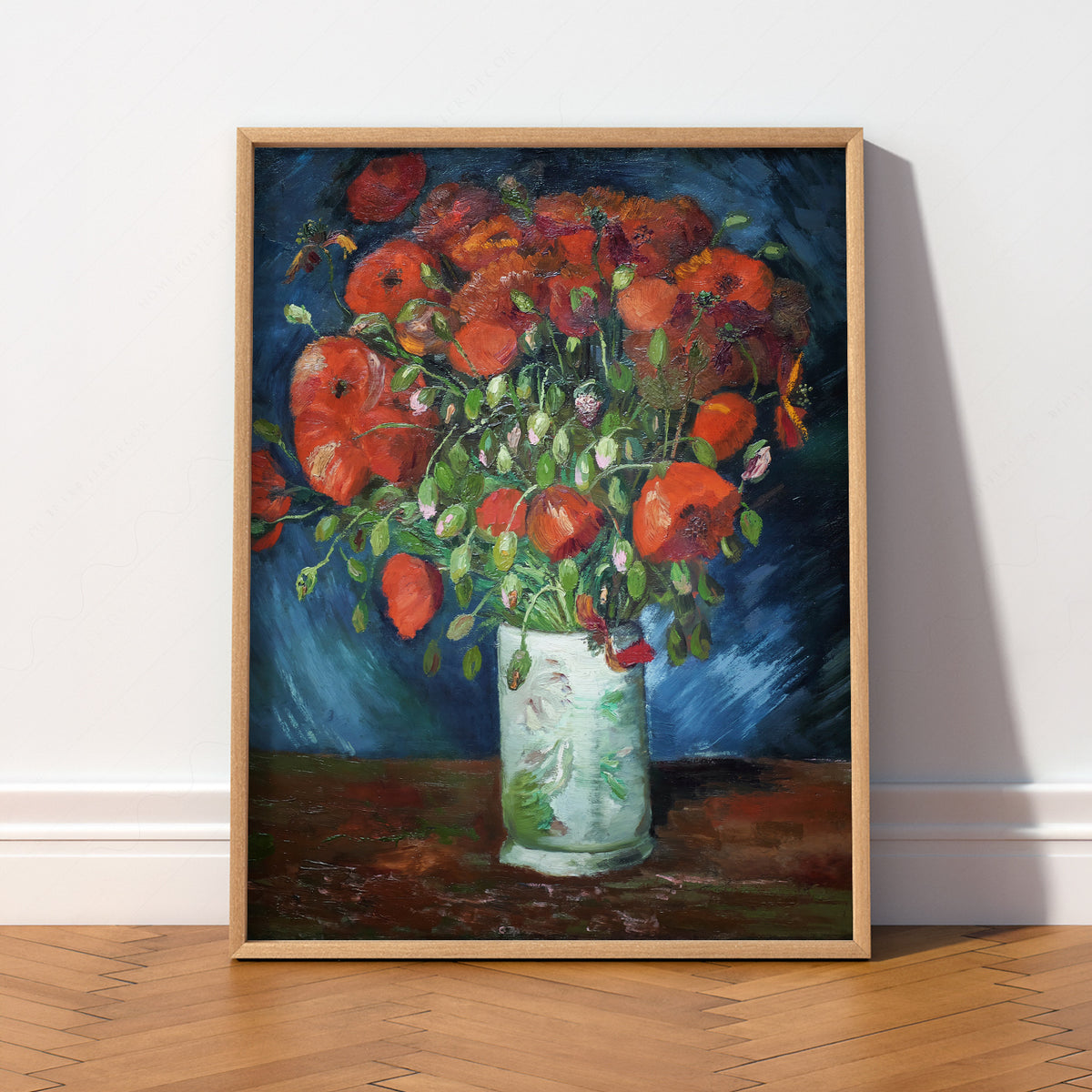 Vincent van Gogh Vase with Red Poppies Art Print — artwork preview 2