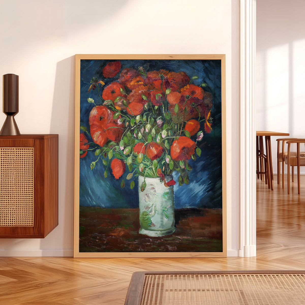 Vincent van Gogh Vase with Red Poppies Art Print — artwork preview 5