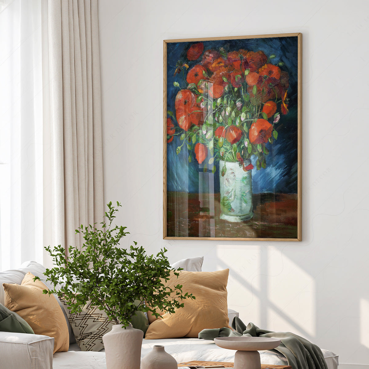 Vincent van Gogh Vase with Red Poppies Art Print — artwork preview 6