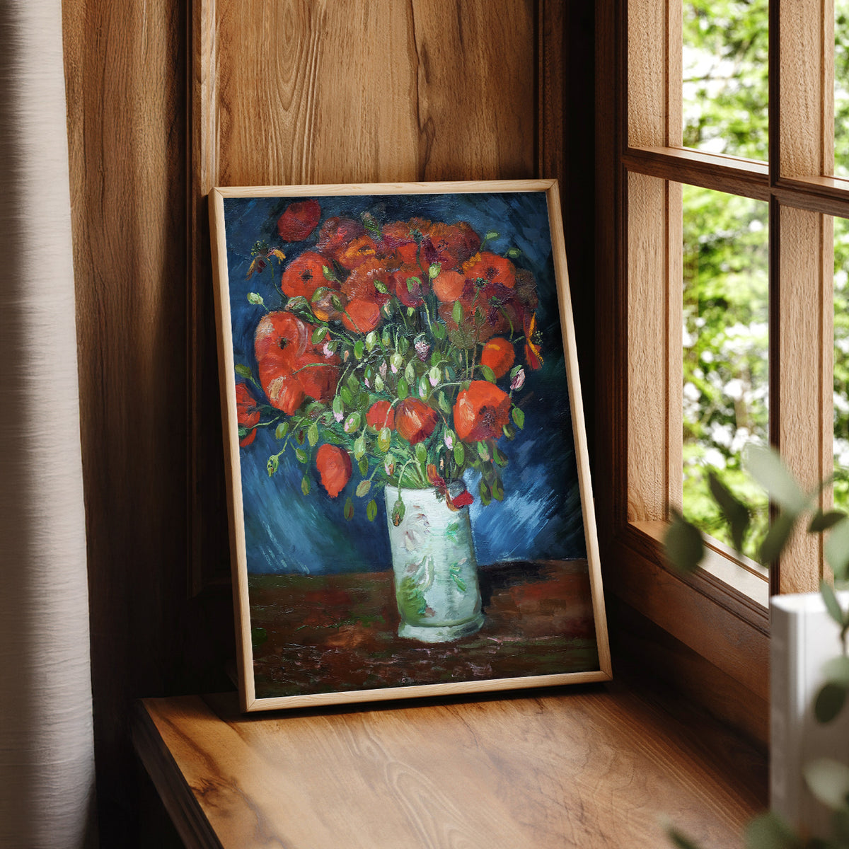 Vincent van Gogh Vase with Red Poppies Art Print — artwork preview 7