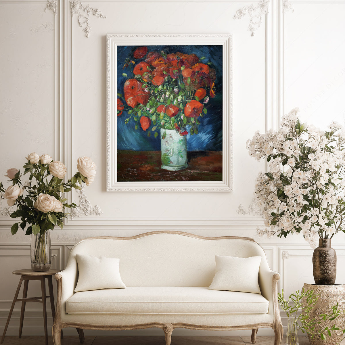 Vincent van Gogh Vase with Red Poppies Art Print — artwork preview 17