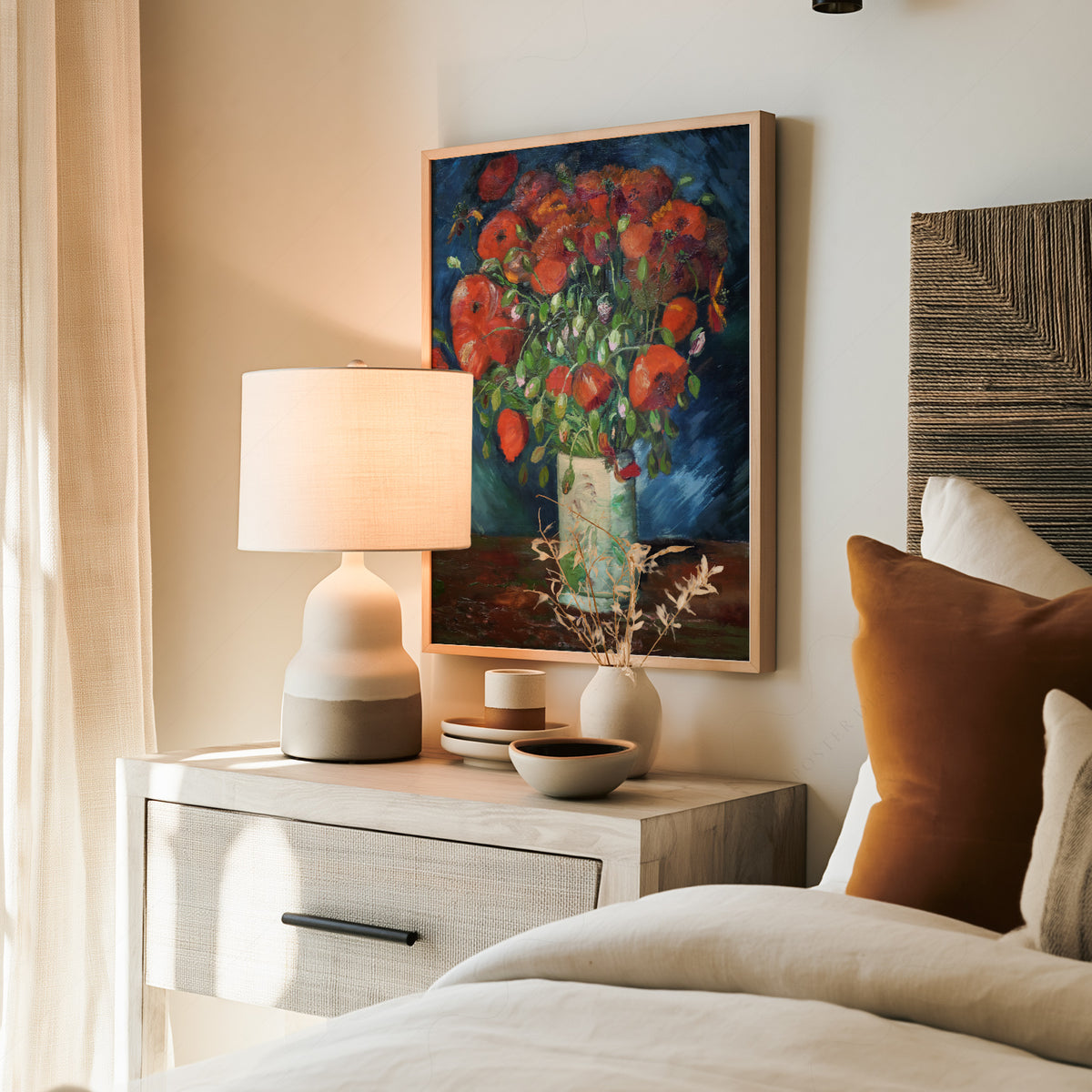 Vincent van Gogh Vase with Red Poppies Art Print — artwork preview 19