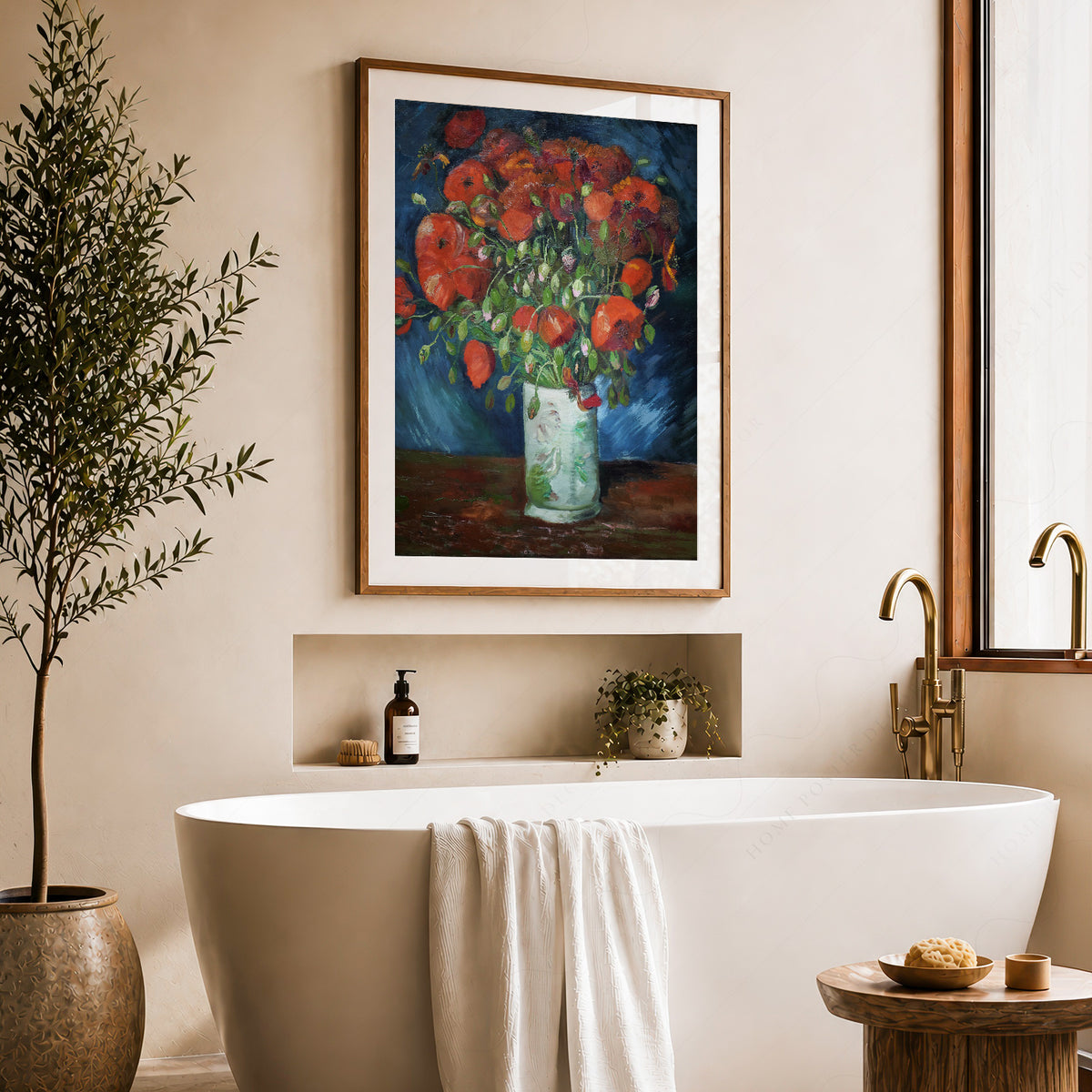 Vincent van Gogh Vase with Red Poppies Art Print — artwork preview 22