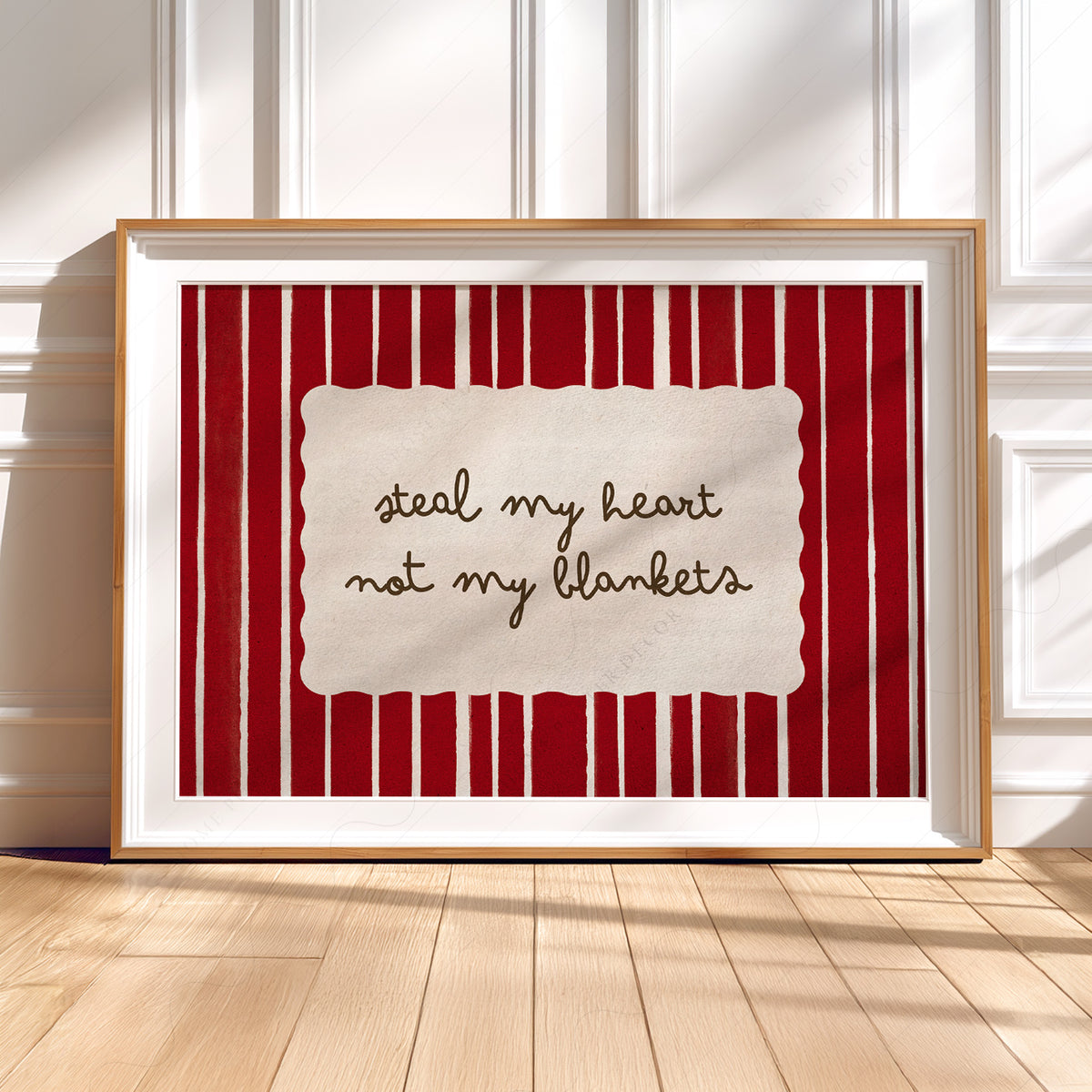 Steal My Heart Not My Blankets Quote Art Print — artwork preview 5