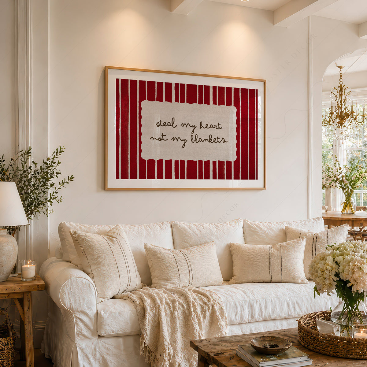Steal My Heart Not My Blankets Quote Art Print — artwork preview 6