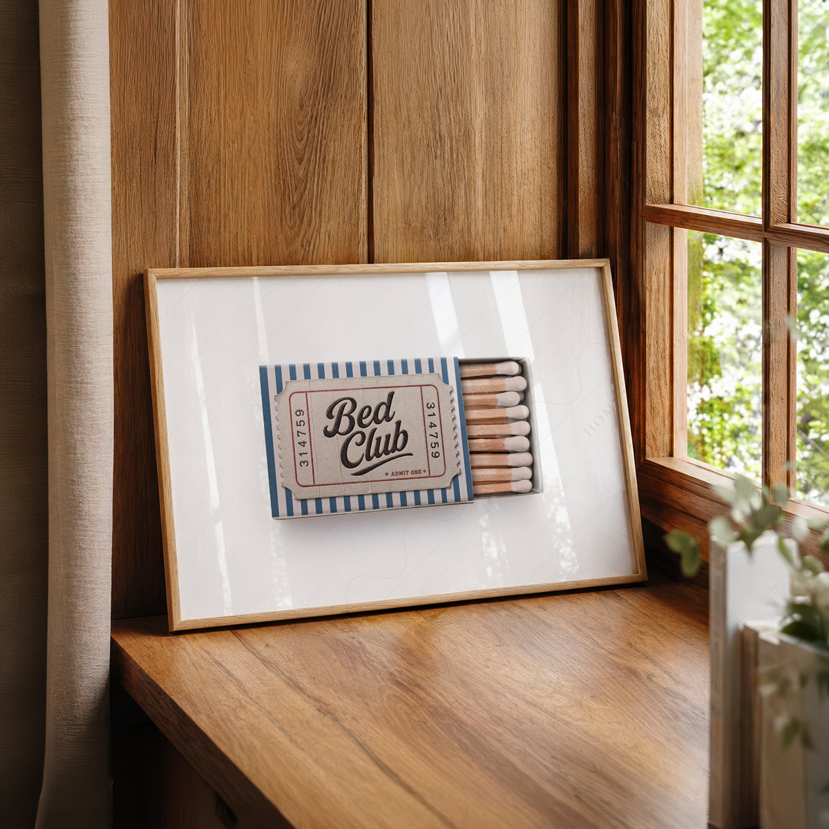 Bed Club Matchbox Art Print — artwork preview 22