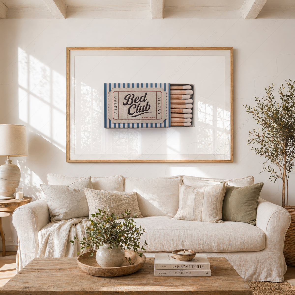 Bed Club Matchbox Art Print — artwork preview 23