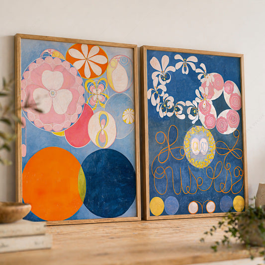 Hilma af Klint The Ten Largest Childhood Set of 2 Art Prints – Abstract Wall Art — artwork preview 8