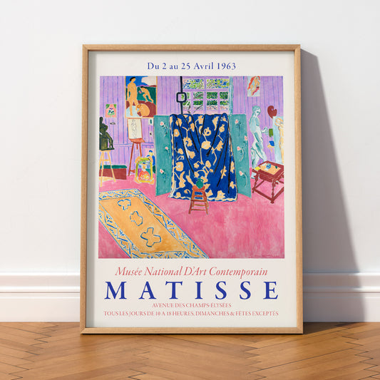 Henri Matisse The Pink Studio Exhibition Poster – Modern Wall Art Print — artwork preview 2