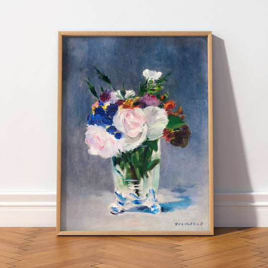 Édouard Manet Flowers in a Crystal Vase Print – Impressionist Wall Art — artwork preview 2