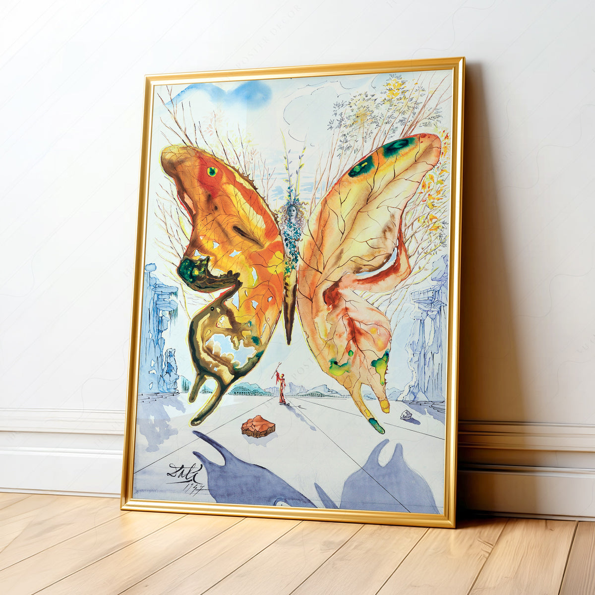 Salvador Dali Venus Butterfly Art Print — artwork preview 1