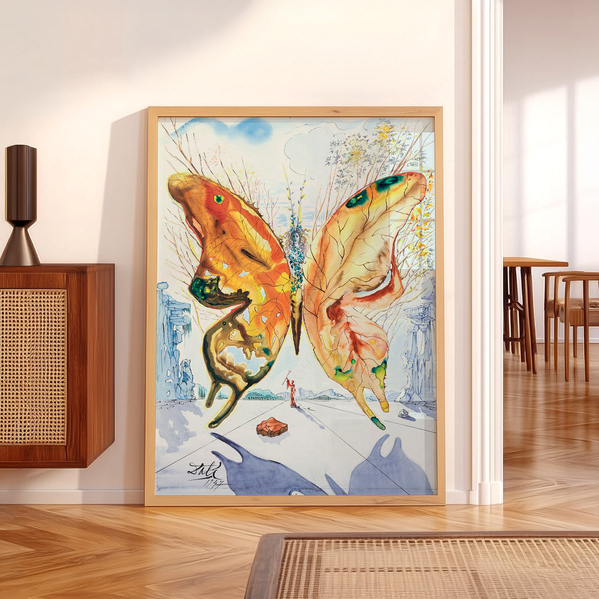 Salvador Dali Venus Butterfly Art Print — artwork preview 5