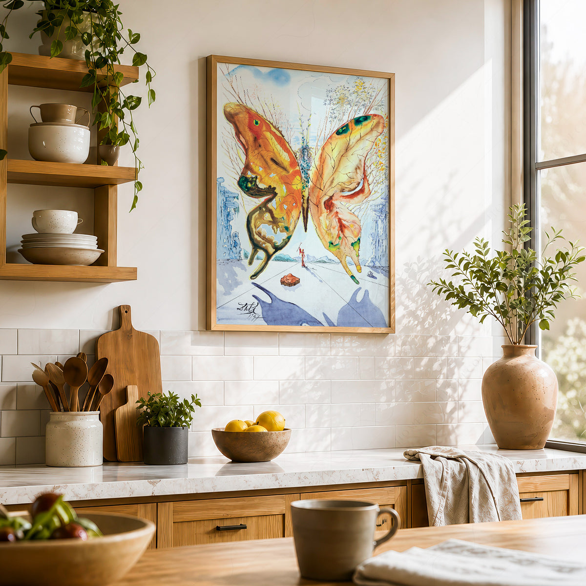 Salvador Dali Venus Butterfly Art Print — artwork preview 23