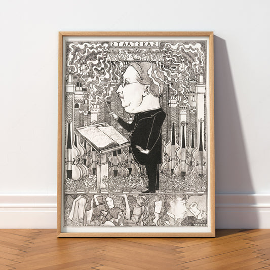 Jan Toorop Woman and Book Exhibition Poster Art Print — artwork preview 2