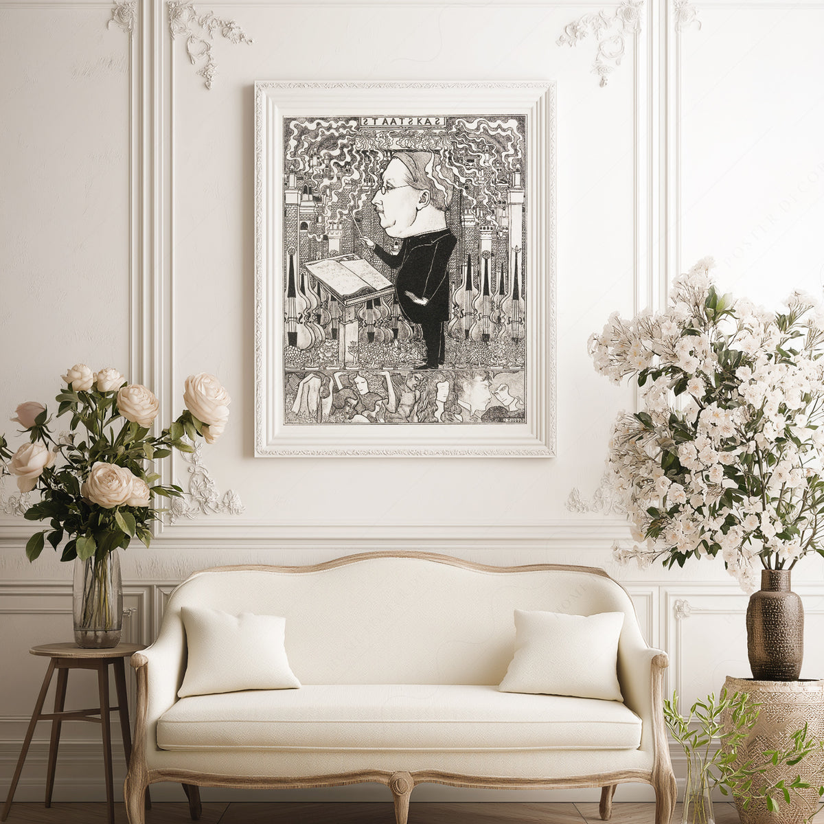 Jan Toorop Woman and Book Exhibition Poster Art Print — artwork preview 17