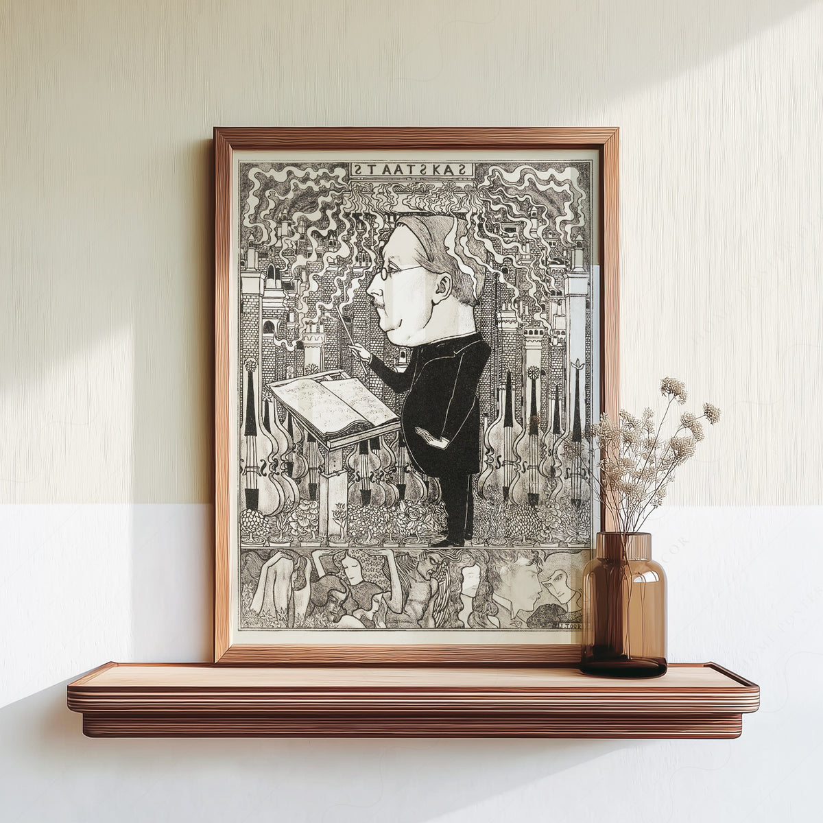 Jan Toorop Woman and Book Exhibition Poster Art Print — artwork preview 18
