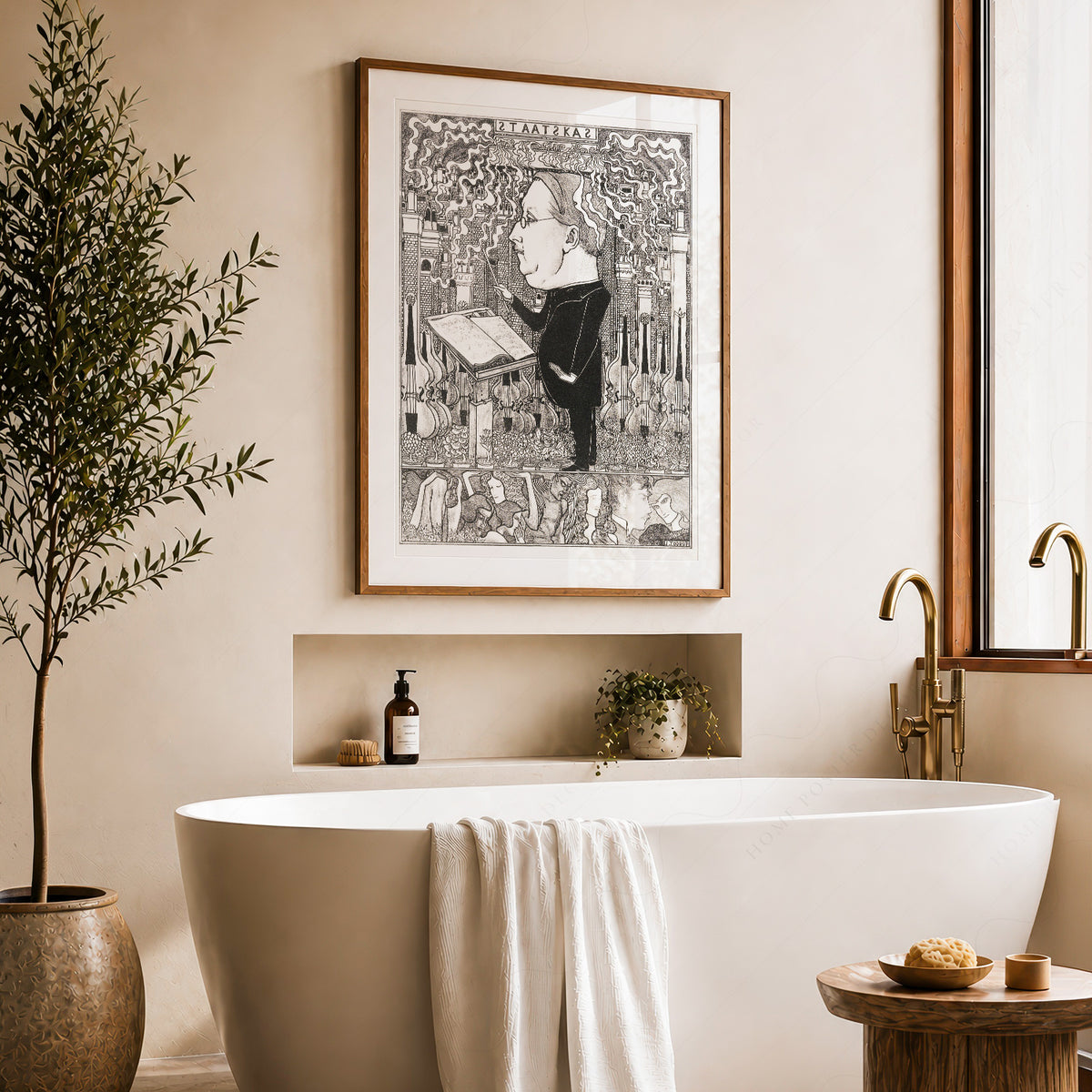 Jan Toorop Woman and Book Exhibition Poster Art Print — artwork preview 22