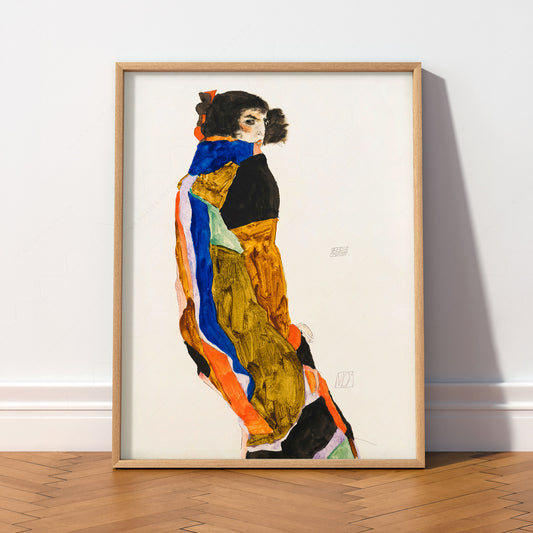 Egon Schiele Moa Art Print – Expressionist Figure Wall Art Poster — artwork preview 2