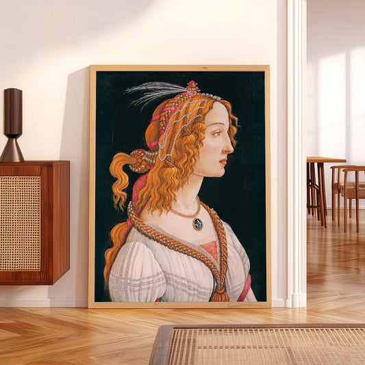 Sandro Botticelli Simonetta Vespucci Portrait Print – Renaissance Wall Art — artwork preview 5