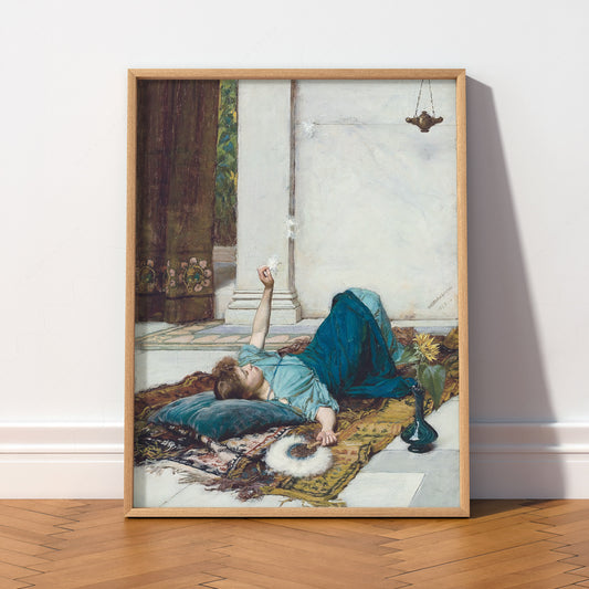 John William Waterhouse Dolce Far Niente Art Print – Victorian Wall Art — artwork preview 2