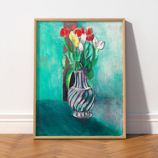 Henri Matisse Tulips in Vase Art Print – Floral Still Life Wall Art — artwork preview 2
