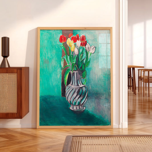 Henri Matisse Tulips in Vase Art Print – Floral Still Life Wall Art — artwork preview 5