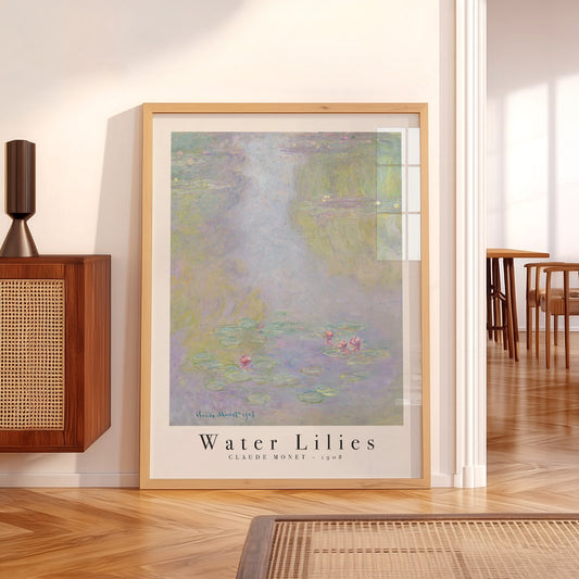 Claude Monet Water Lilies 1908 Art Print – Classic Wall Decor Poster — artwork preview 5