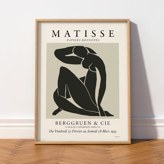 Henri Matisse Nu Bleu Exhibition Poster – Modern Minimalist Wall Art — artwork preview 2