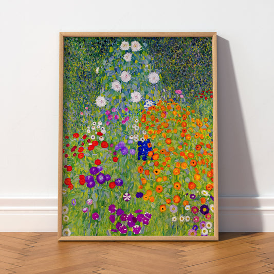 Gustav Klimt Bauerngarten Flower Garden Art Print – Vibrant Wall Decor — artwork preview 2
