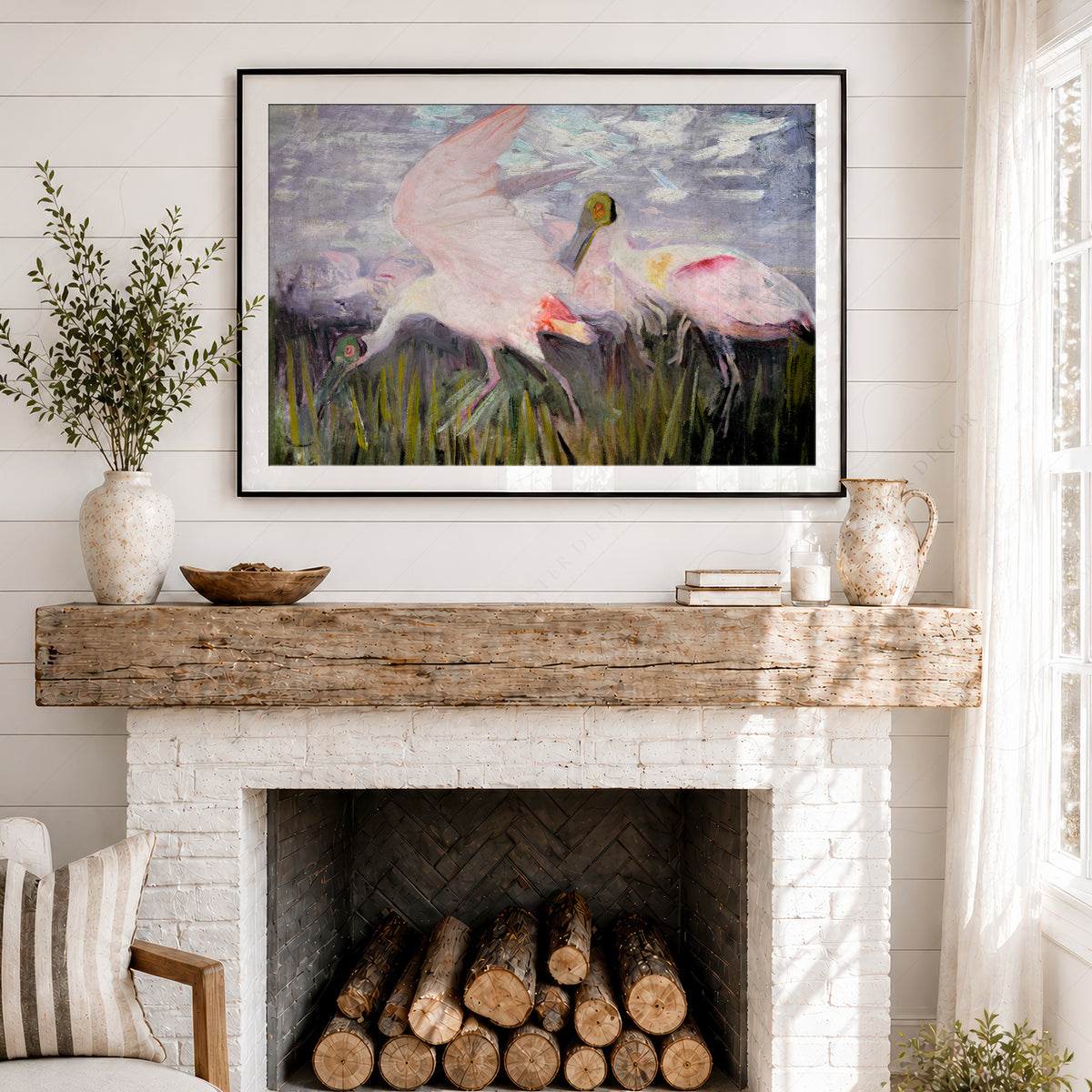 Abbott Handerson Thayer Flamingos Art Print — artwork preview 18