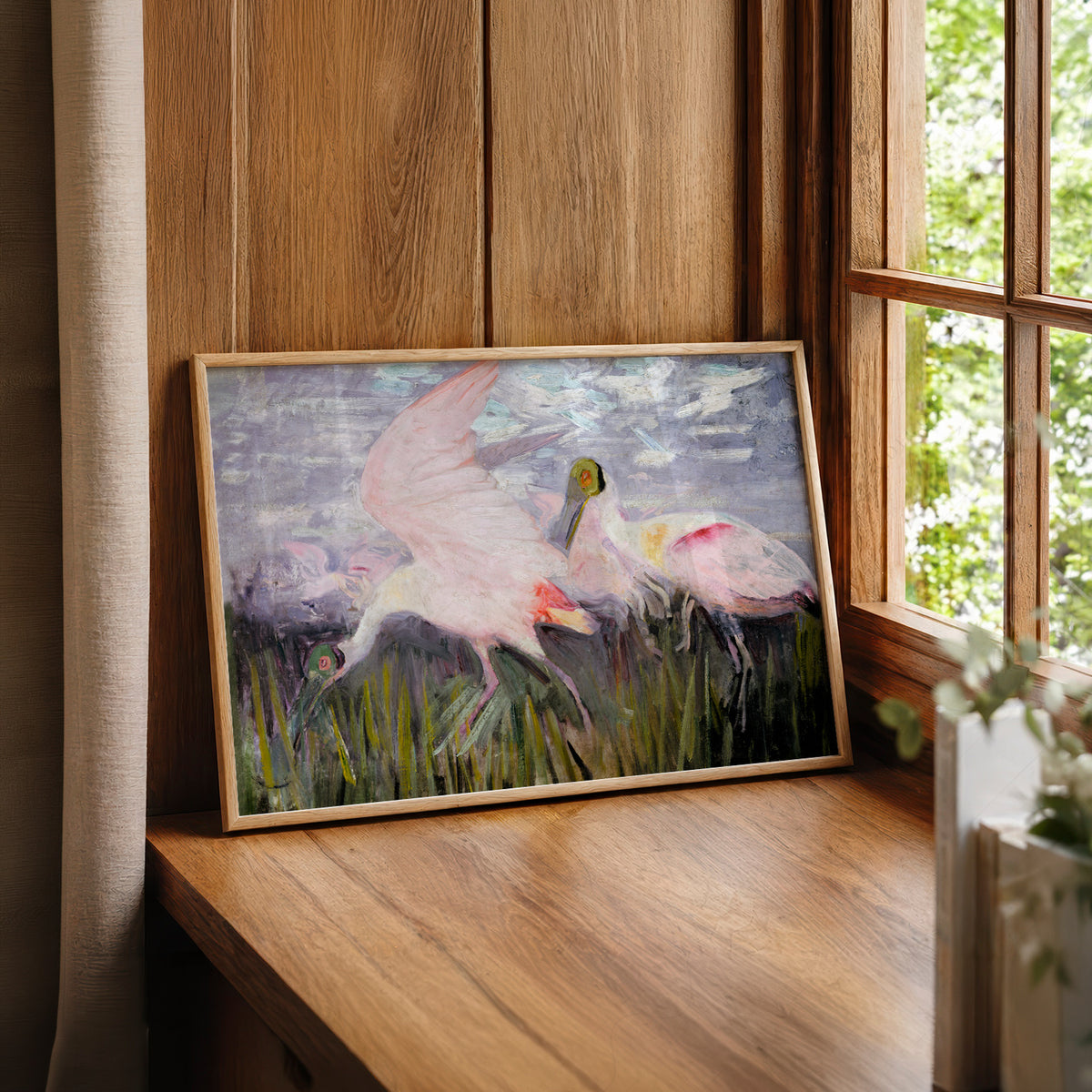 Abbott Handerson Thayer Flamingos Art Print — artwork preview 22