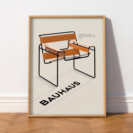 Marcel Breuer Wassily Chair Bauhaus Print – Modern Design Wall Art – 41-11 — artwork preview 2