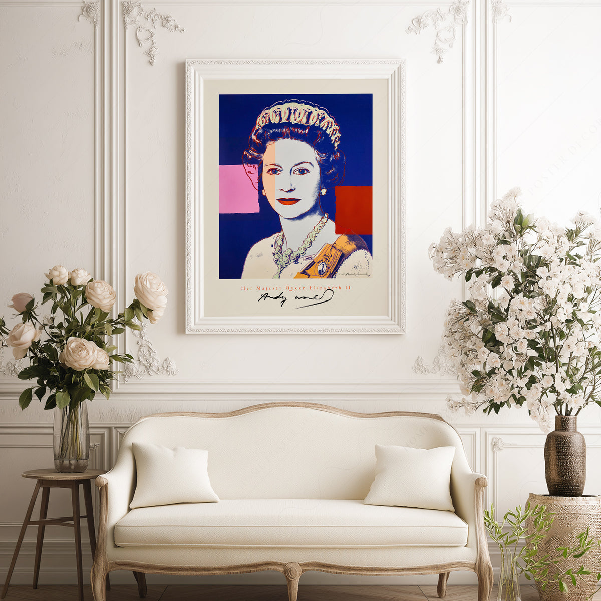 Andy Warhol Queen Elizabeth II Pop Art Print – Modern Wall Art Poster – 20-02 — artwork preview 17