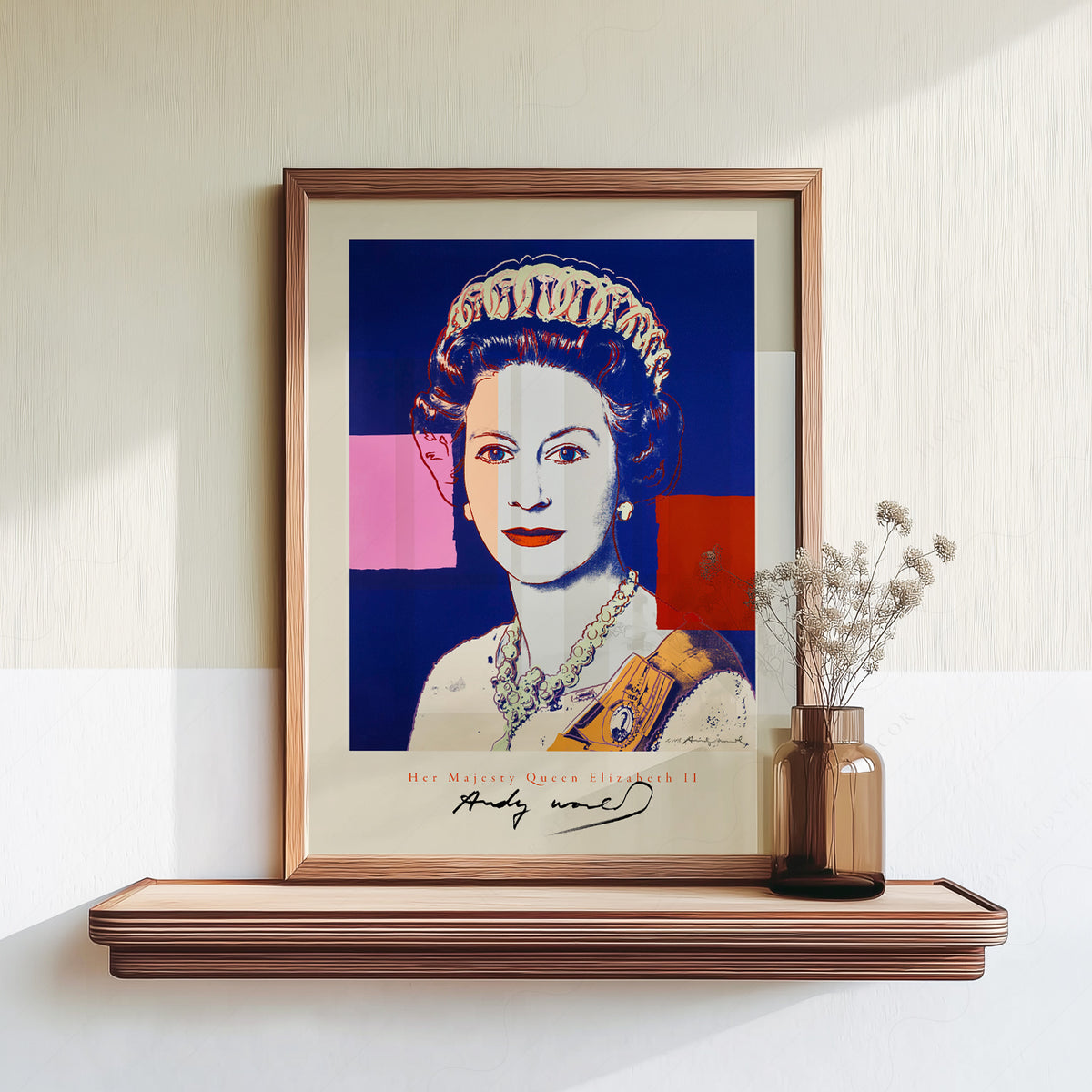 Andy Warhol Queen Elizabeth II Pop Art Print – Modern Wall Art Poster – 20-02 — artwork preview 18